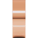 10K Rose 7 mm Flat Comfort Fit Light Band Size 12.5