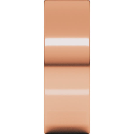 10K Rose Gold 7 mm Lightweight Comfort-Fit Flat Band Size [cv