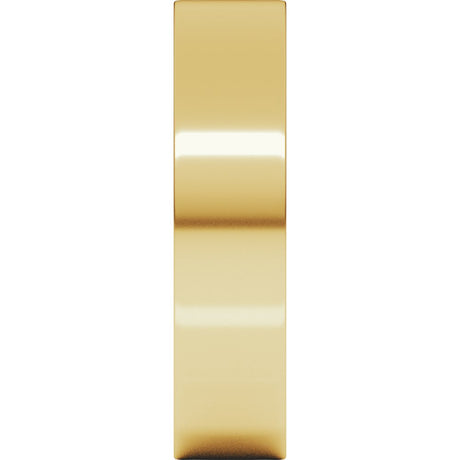 14K Yellow Gold 5 mm Lightweight Comfort-Fit Flat Band Size [cv