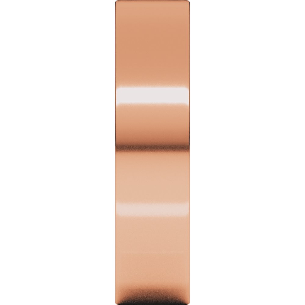 10K Rose Gold 5 mm Lightweight Comfort-Fit Flat Band Size [cv