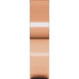 10K Rose Gold 5 mm Lightweight Comfort-Fit Flat Band Size [cv