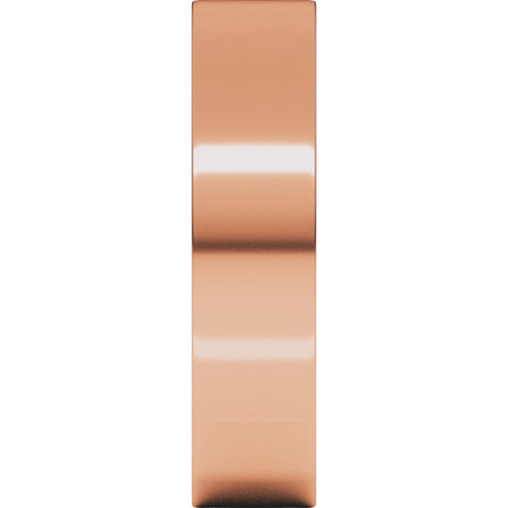 10K Rose Gold 5 mm Lightweight Comfort-Fit Flat Band Size [cv