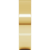 14K Yellow Gold 5 mm Lightweight Comfort-Fit Flat Band Size 4.5