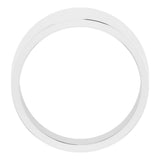 Sterling Silver 12 mm Tapered Flat Band Size 9