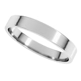 Platinum 3 mm Ultra-Lightweight Flat Band Size 4.5