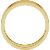 10K Yellow 7 mm Lightweight Comfort-Fit Flat Band