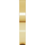 14K Yellow 3 mm Comfort-Fit Flat Band
