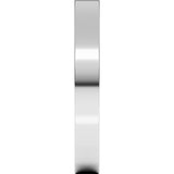 Platinum 3 mm Comfort-Fit Flat Band Size 5
