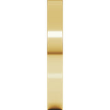 10K Yellow Gold 3 mm Comfort-Fit Flat Band Size 5