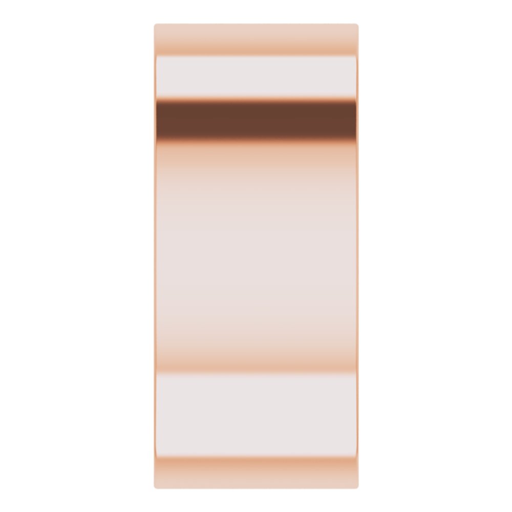 14K Rose 9 mm Lightweight Comfort-Fit Flat Band