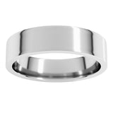 Platinum 5 mm Lightweight Comfort-Fit Flat Band Size 8
