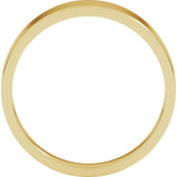 10K Yellow Gold 5 mm Tapered Flat Band Size 6.5