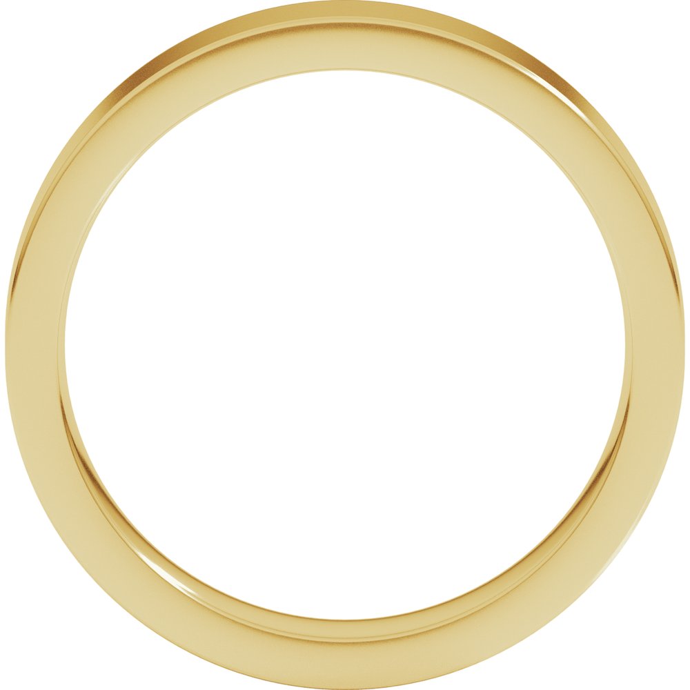 18K Yellow Gold 4 mm Comfort-Fit Flat Band Size 4