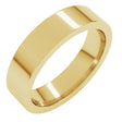 18K Yellow Gold 5 mm Comfort-Fit Flat Band Size 7