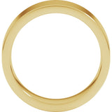18K Yellow Gold 7 mm Comfort-Fit Flat Band Size 6.5