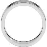 Sterling Silver 7 mm Comfort-Fit Flat Band Size 7