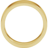 14K Yellow 7 mm Comfort-Fit Flat Band