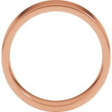 10K Rose Gold 6 mm Lightweight Comfort-Fit Flat Band Size [cv