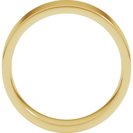 10K Yellow Gold 6 mm Lightweight Comfort-Fit Flat Band Size 6
