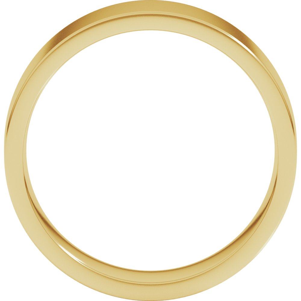 14K Yellow Gold 6 mm Lightweight Comfort-Fit Flat Band Size 5