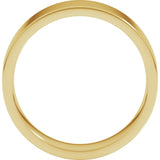 14K Yellow Gold 6 mm Lightweight Comfort-Fit Flat Band Size 5