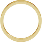 10K Yellow 4 mm Lightweight Comfort-Fit Flat Band