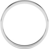 Platinum 4 mm Flat Ultra Light Band Size 11