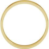 10K Yellow Gold 4 mm Ultra-Lightweight Flat Band Size 5