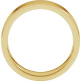 14K Yellow Gold 6 mm Comfort-Fit Flat Band Size 5