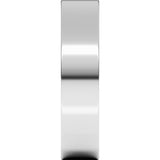 18K White 5 mm Flat Comfort Fit Band Size 8