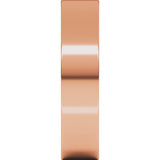 10K Rose 5 mm Comfort-Fit Flat Band