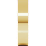 18K Yellow Gold 5 mm Comfort-Fit Flat Band Size 7
