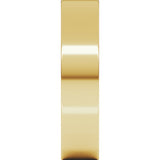 18K Yellow 5 mm Flat Comfort Fit Band
