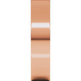 10K Rose Gold 5 mm Comfort-Fit Flat Band Size 15.5