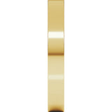 18K Yellow Gold 3 mm Lightweight Comfort-Fit Flat Band Size 5.5