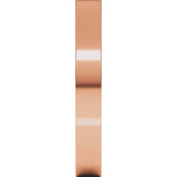 10K Rose Gold 3 mm Flat Comfort Fit Light Band Size 4
