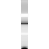 10K White 3 mm Flat Comfort Fit Light Band Size 9