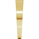18K Yellow Gold 4 mm Tapered Flat Band Size 5