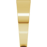 14K Yellow Gold 6 mm Tapered Flat Band Size 6