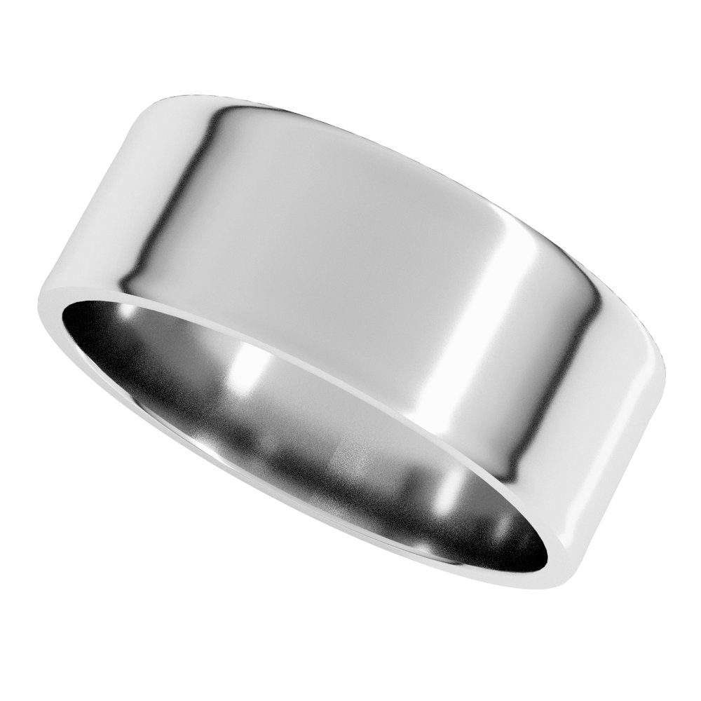 10K White Gold 7 mm Ultra-Lightweight Flat Band Size 7