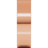 10K Rose Gold 6 mm Lightweight Comfort-Fit Flat Band Size [cv