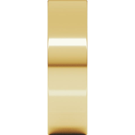 14K Yellow Gold 6 mm Lightweight Comfort-Fit Flat Band Size 4.5