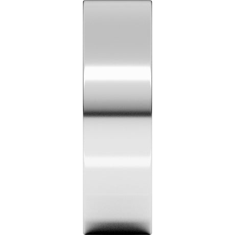14K White Gold 6 mm Lightweight Comfort-Fit Flat Band Size 7