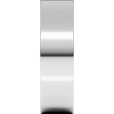 10K White 6 mm Lightweight Comfort-Fit Flat Band