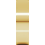 14K Yellow Gold 6 mm Lightweight Comfort-Fit Flat Band Size 5