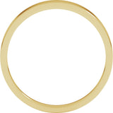 10K Yellow Gold 3 mm Tapered Flat Band Size 7