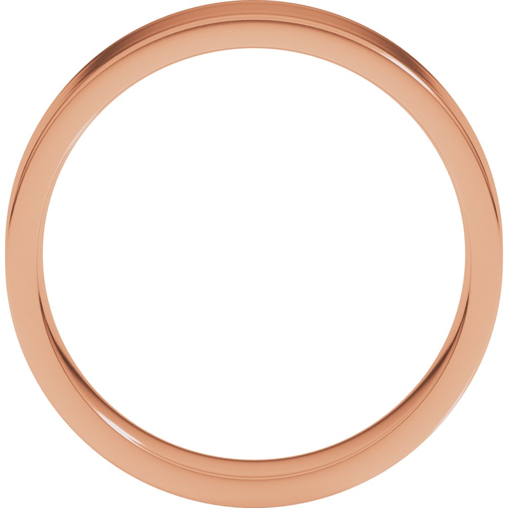 10K Rose Gold 5 mm Lightweight Comfort-Fit Flat Band Size [cv