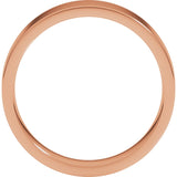 10K Rose Gold 5 mm Lightweight Comfort-Fit Flat Band Size [cv
