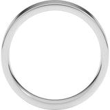 Platinum 5 mm Lightweight Comfort-Fit Flat Band Size 8