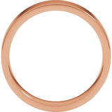 14K Rose 5 mm Lightweight Comfort-Fit Flat Band